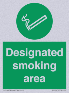 Designated smoking area